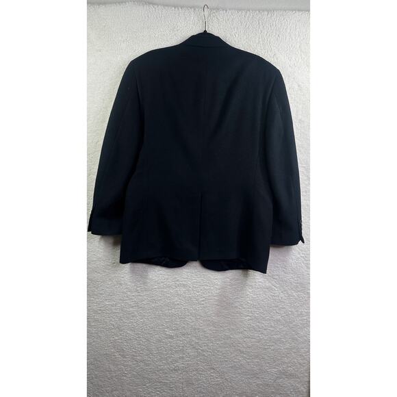 Palm Beach Camal Hair Black Two Button Sport Coat Measures a 44R - Picture 3 of 16